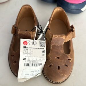 Distressed looking toddler girl shoes